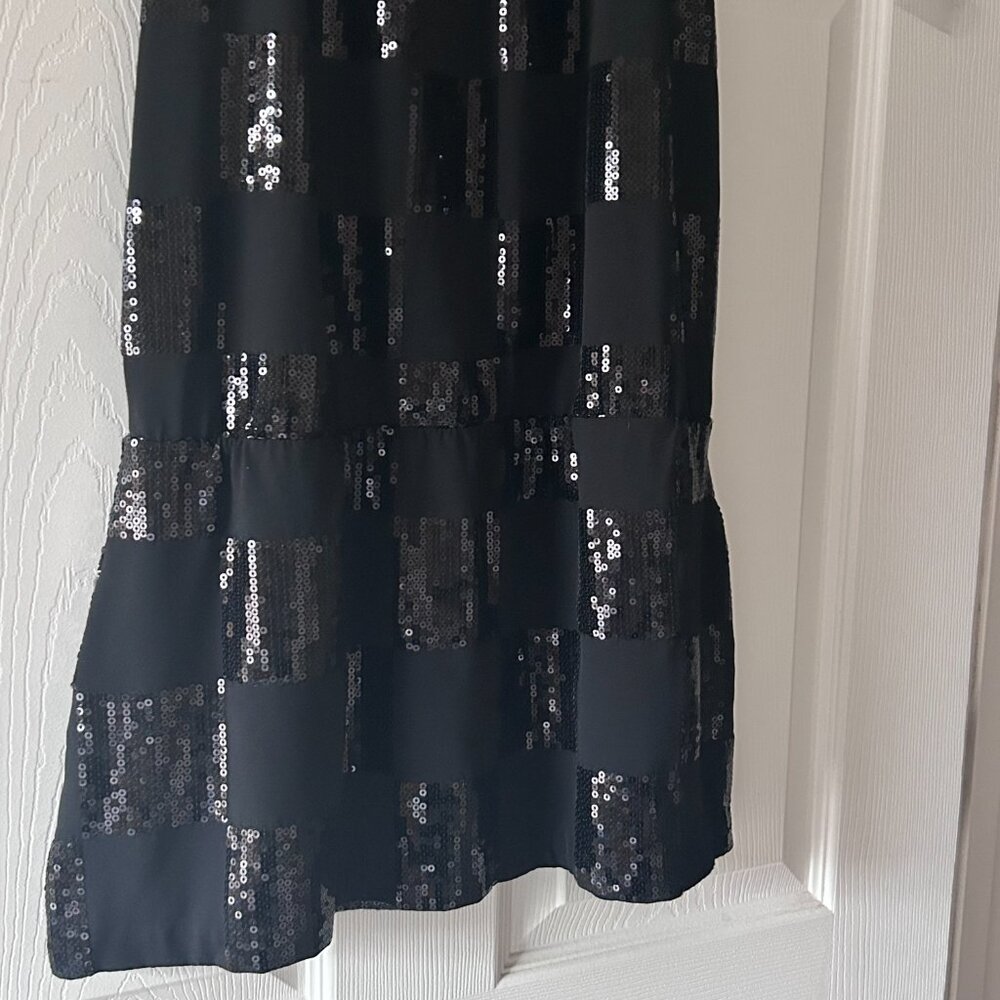 Whbm Sequin Check Halter Tunic Patchwork Sequins … - image 3